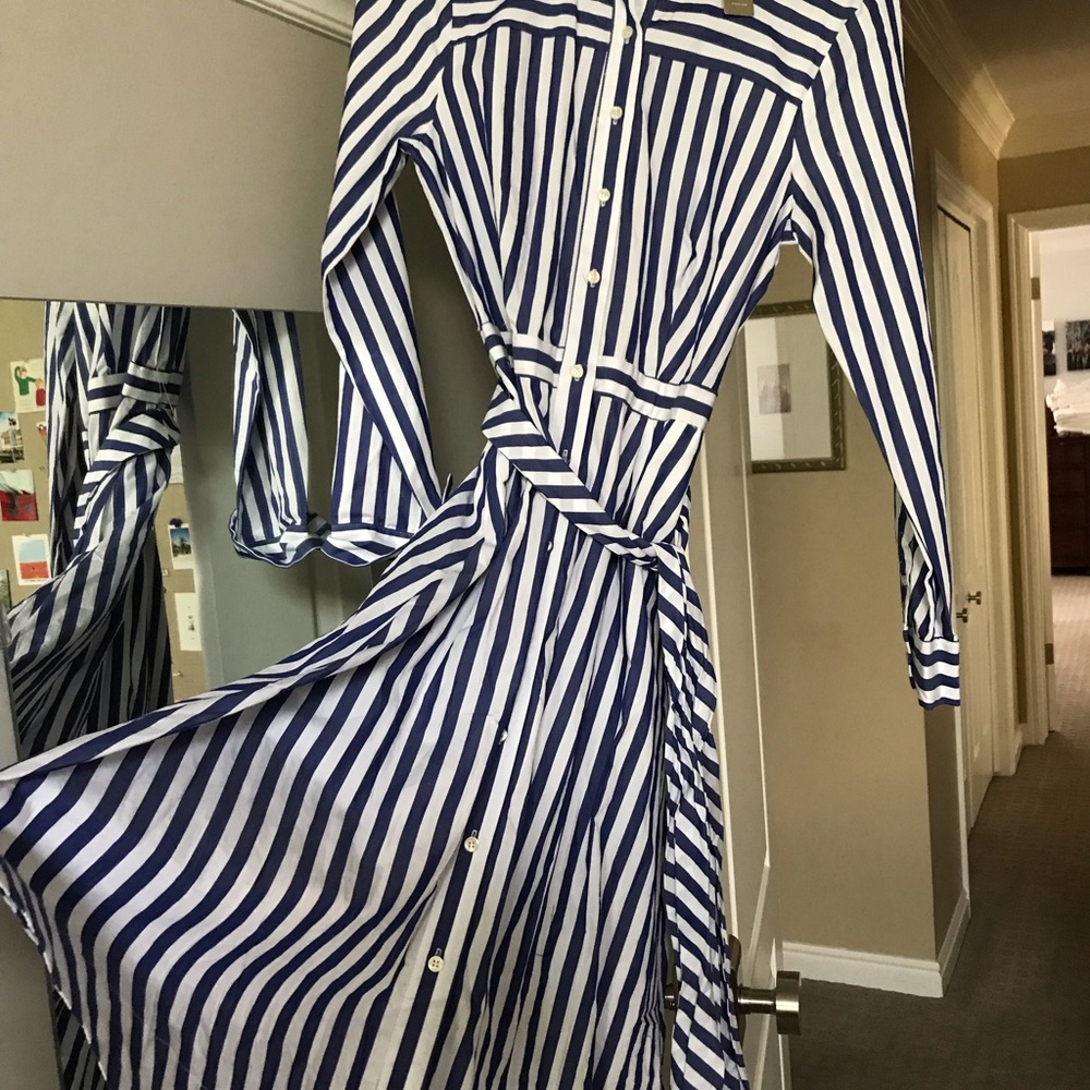 J.Crew long button up dress